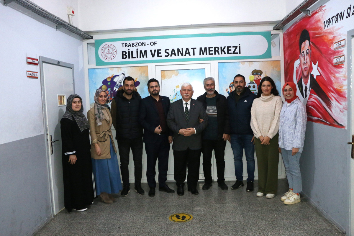 Müdür Kabahasanoğlu'ndan Of Bilim Sanat Merkezi'ne ziyaret