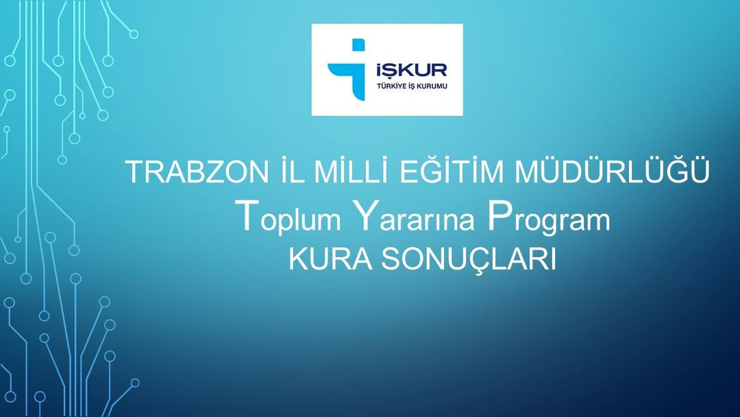 Of'ta 15 işçi istihdam edilecek, Trabzon TYP işçi alımı sonuçları